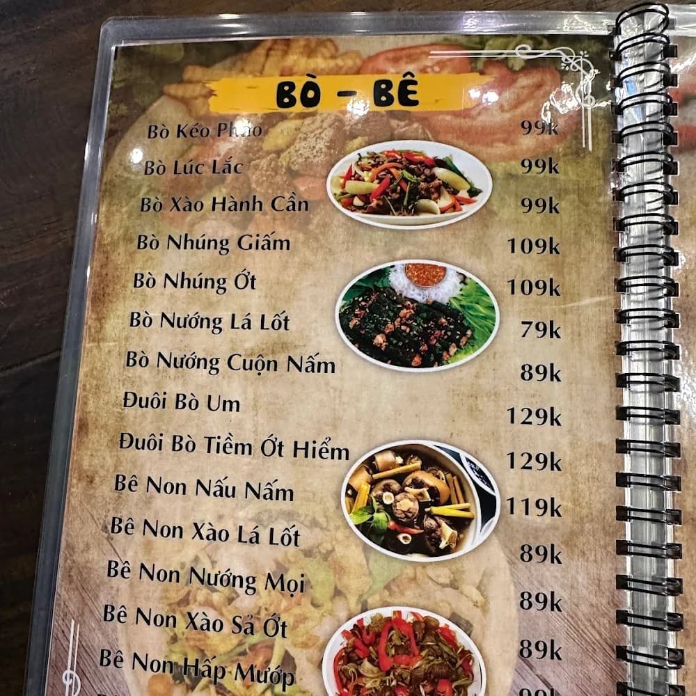 Thực đơn