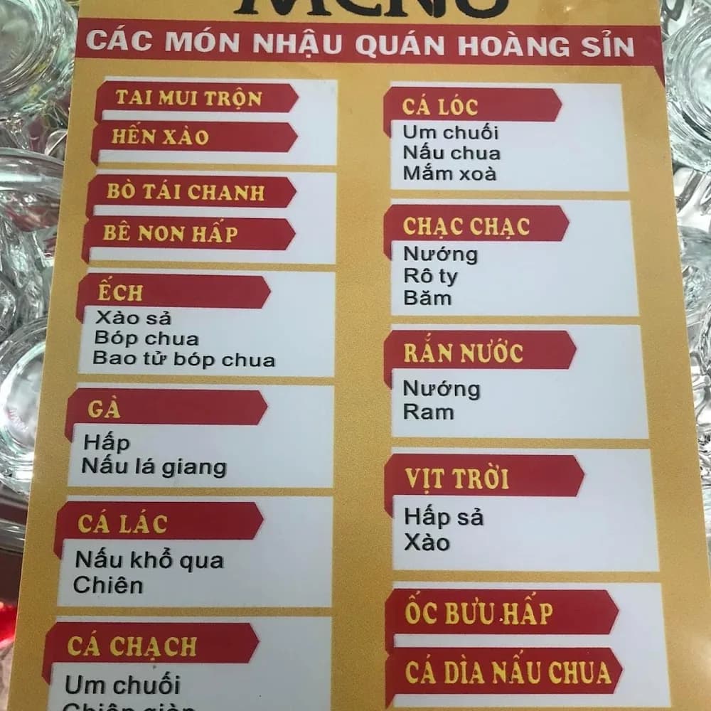 Thực đơn