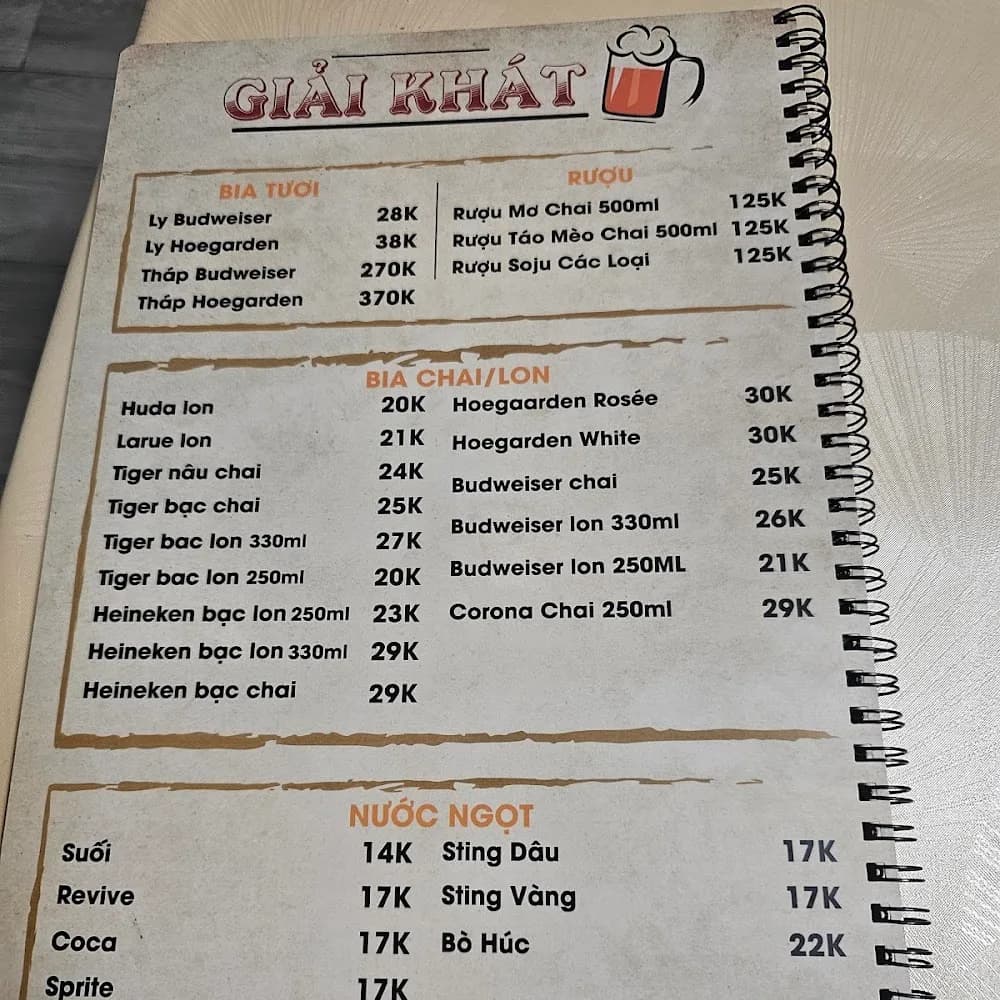 Thực đơn