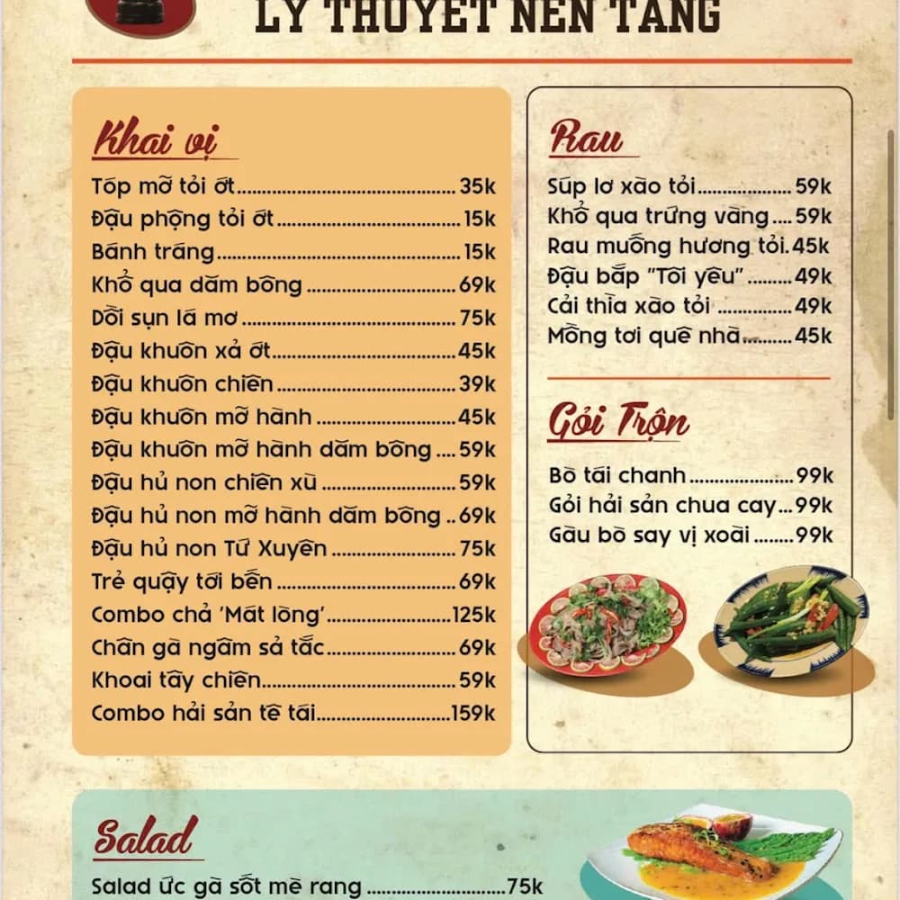 Thực đơn