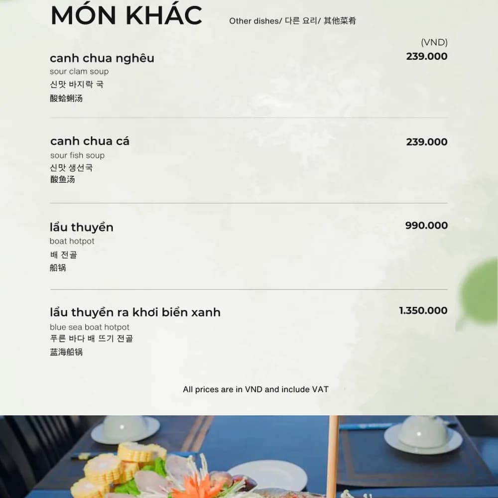 Thực đơn