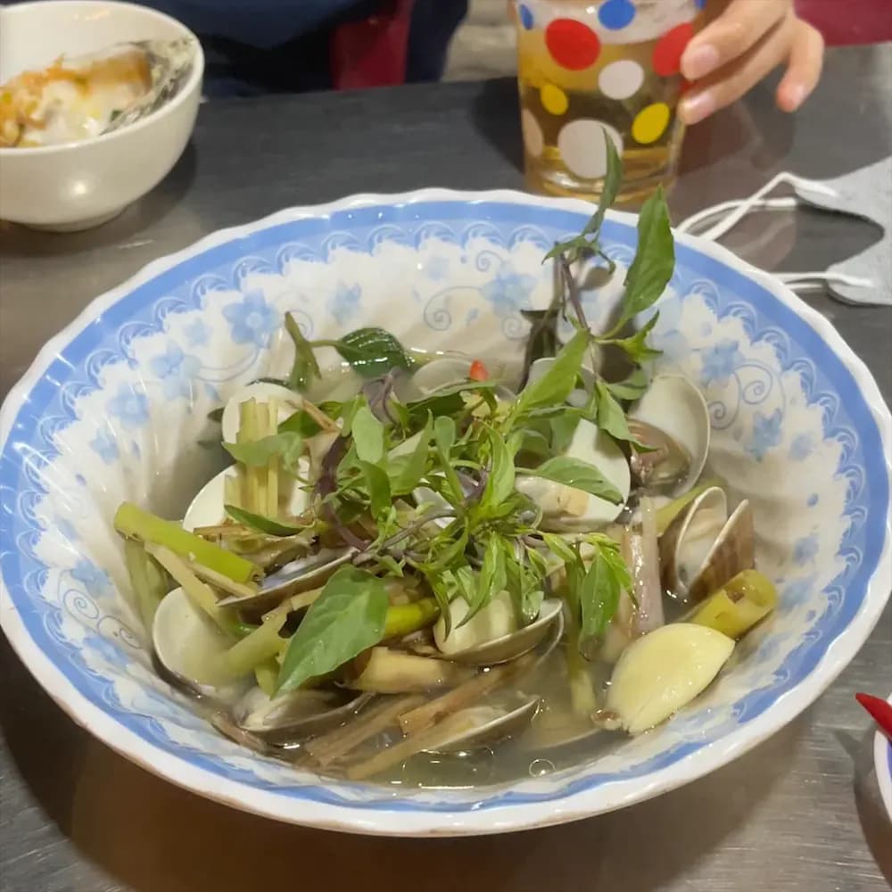 Nghêu hấp