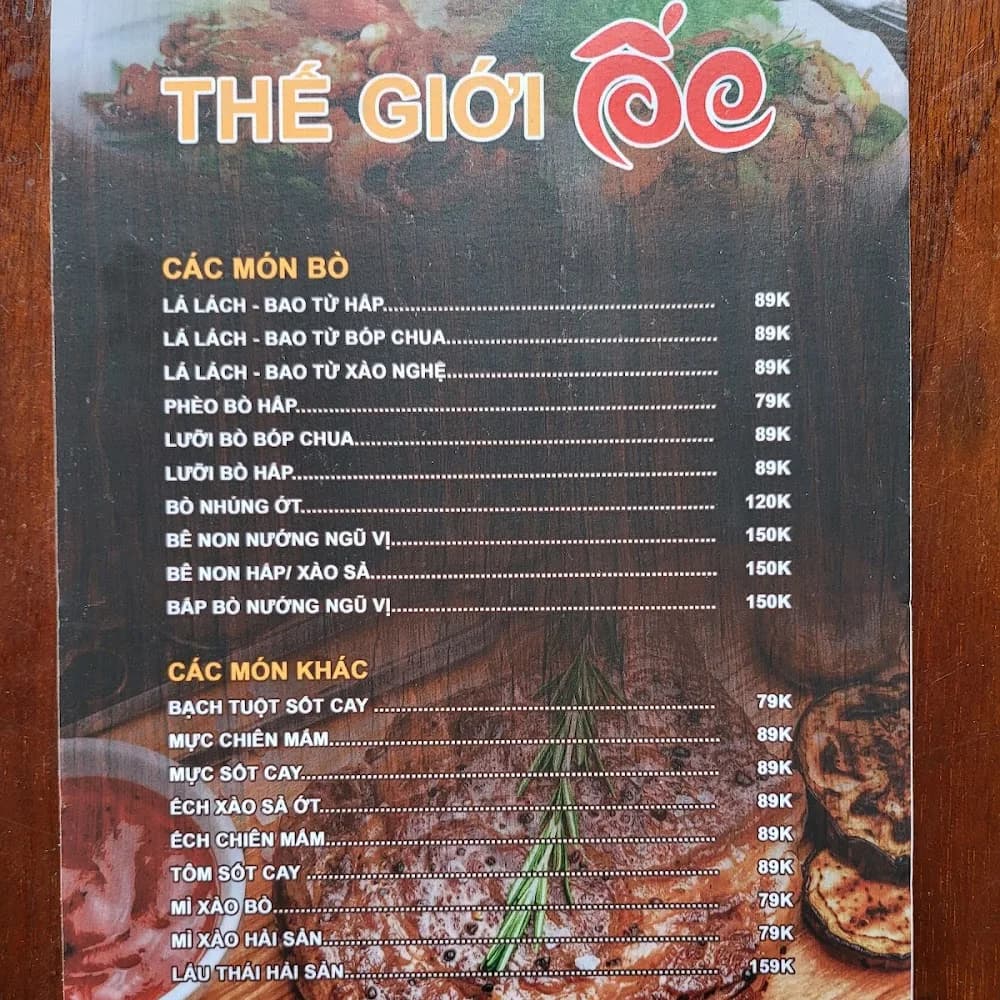 Thực đơn