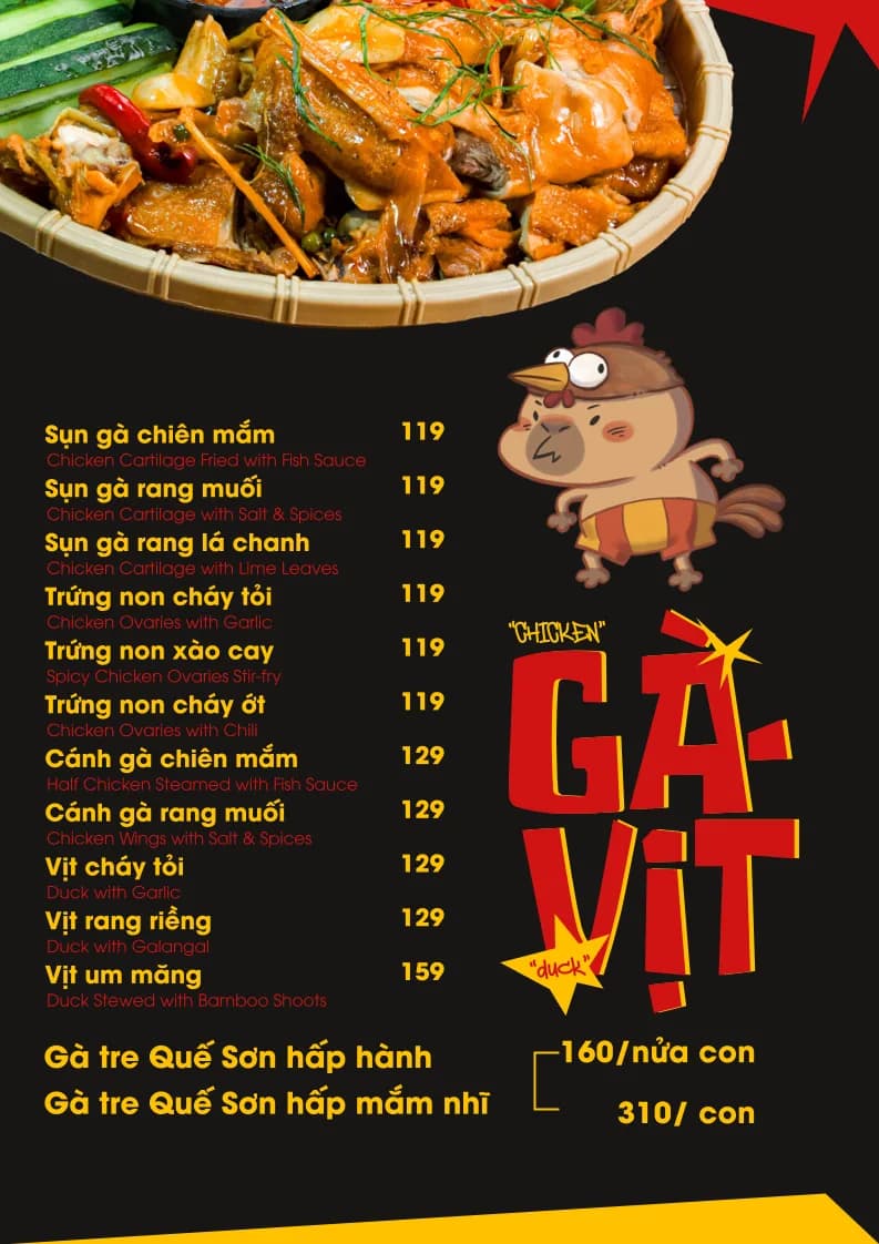 Thực đơn