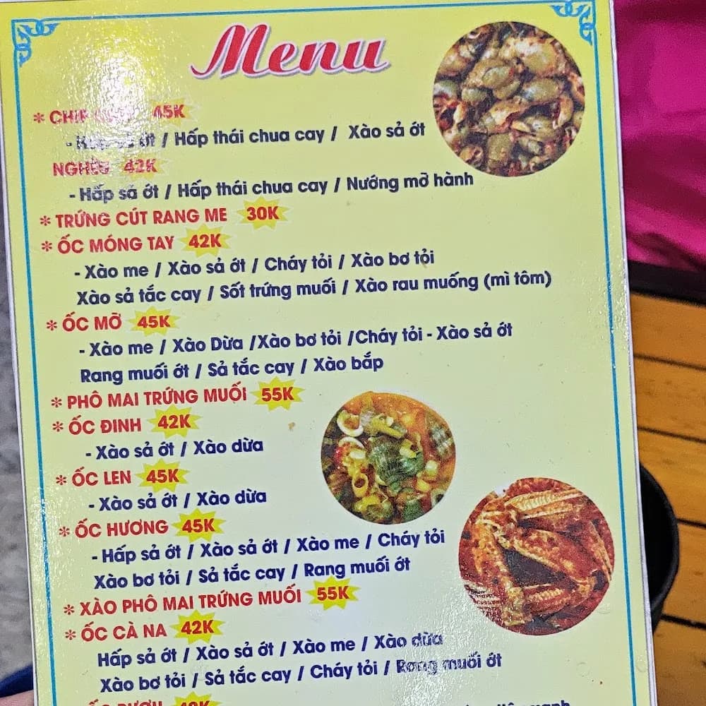 Thực đơn
