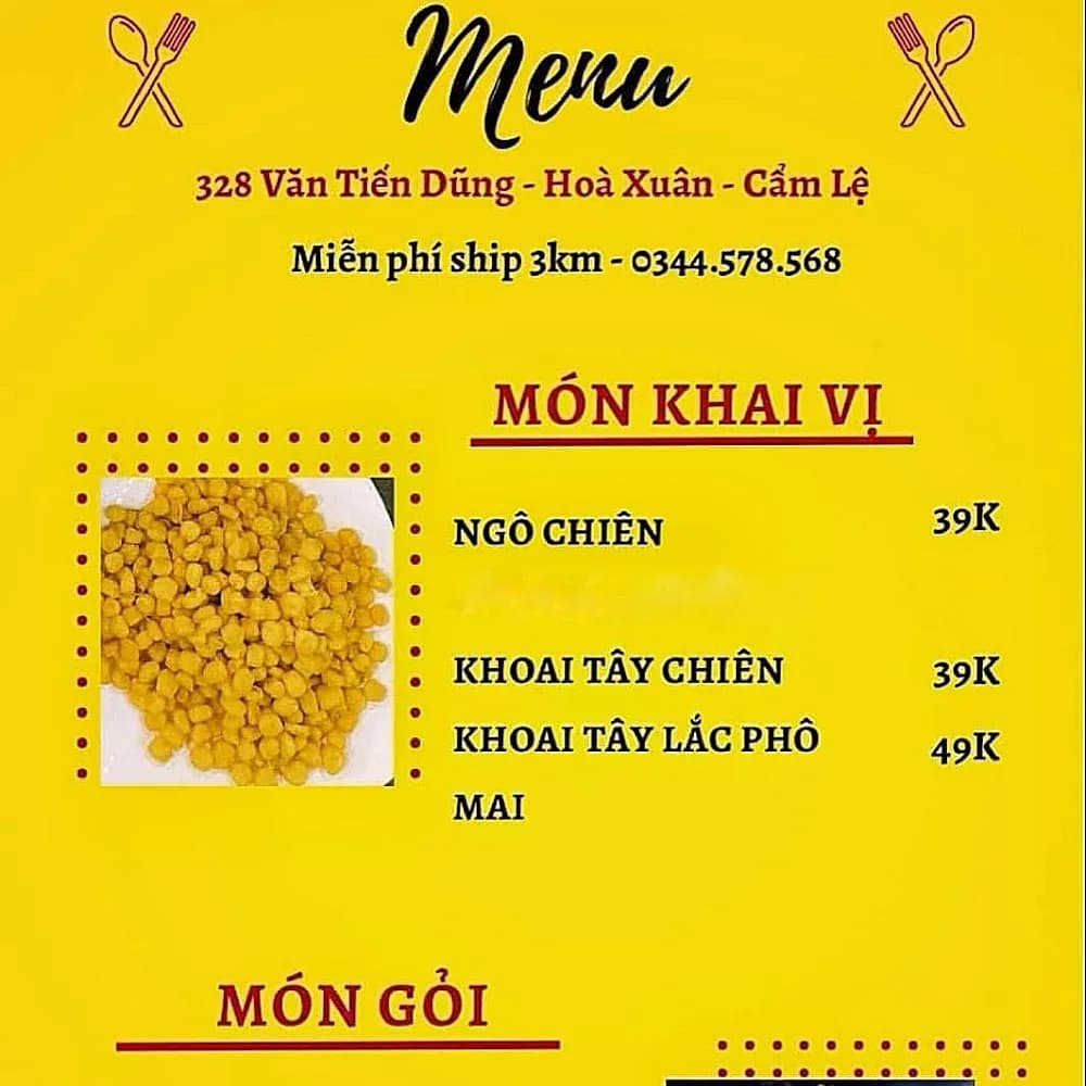 Thực đơn