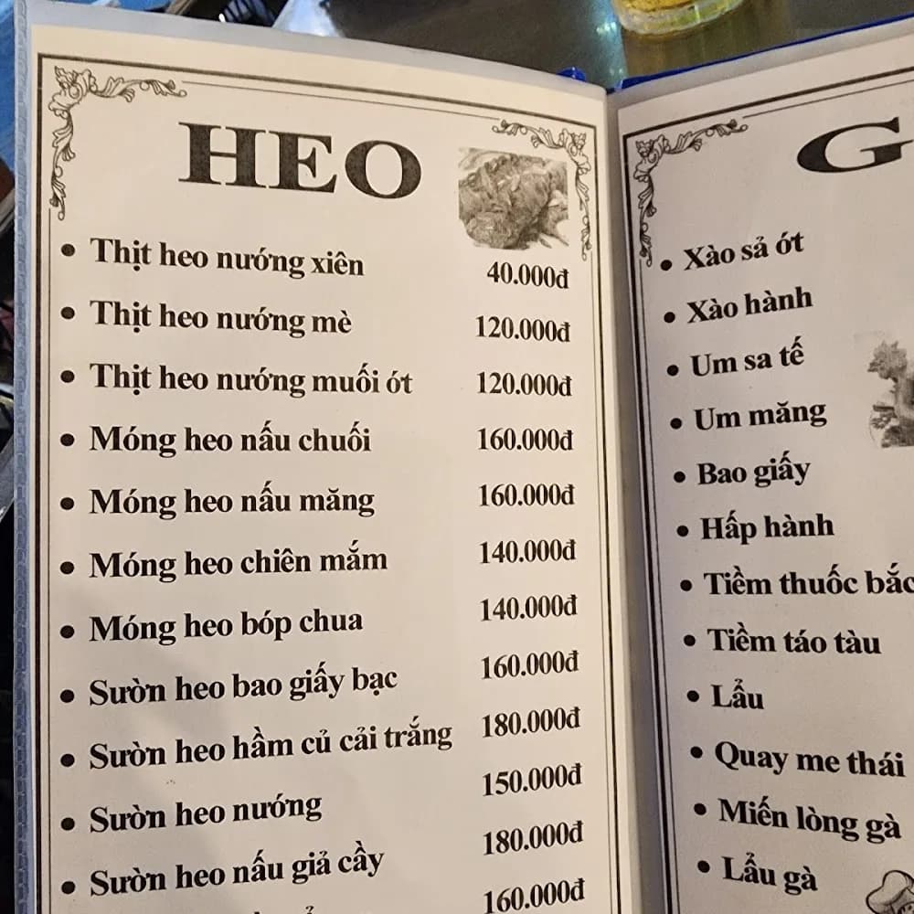 Thực đơn