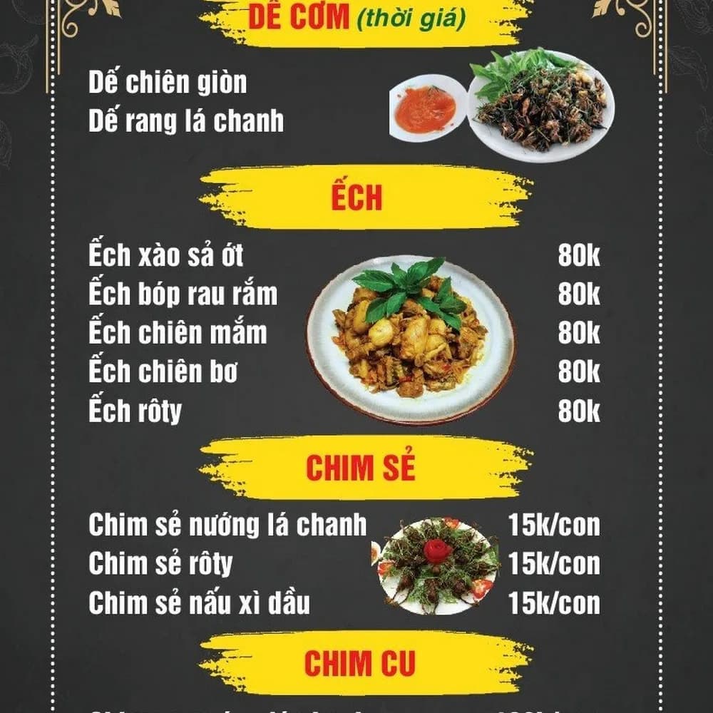 Thực đơn