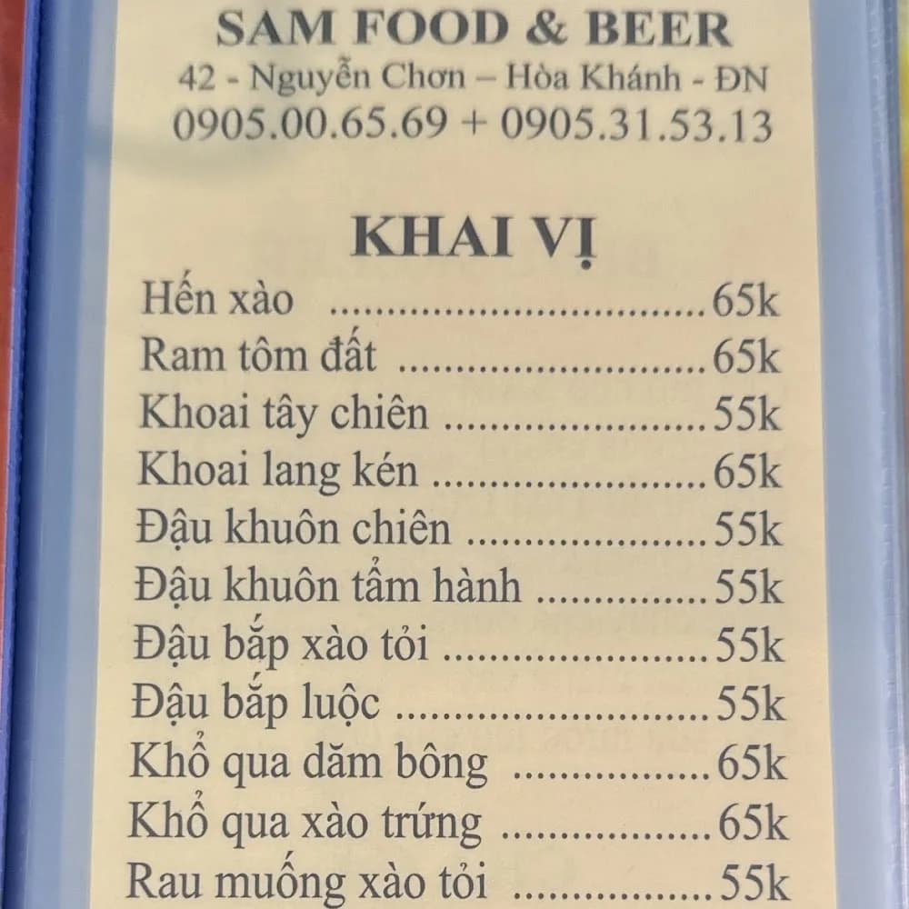 Thực đơn