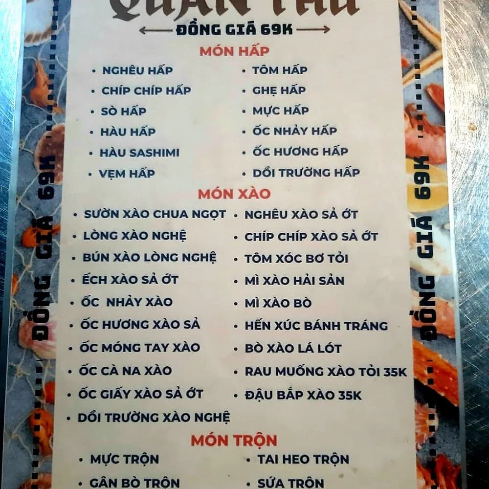 Thực đơn