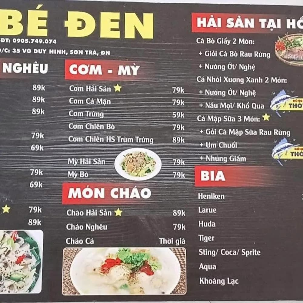 Thực đơn