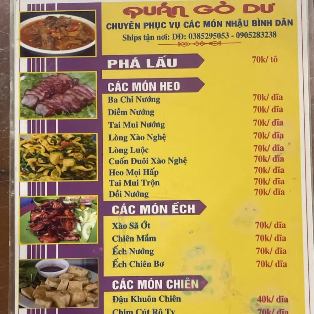 Quán nhậu Gò Dư