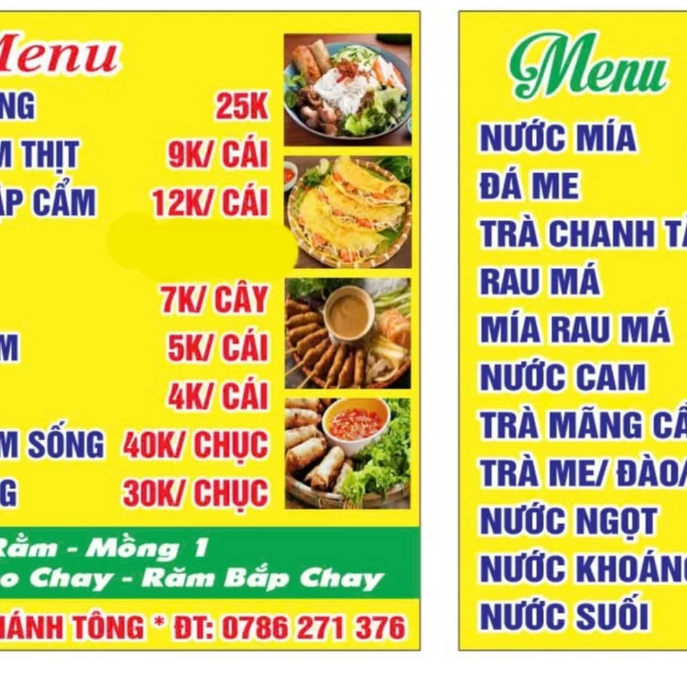 Thực đơn