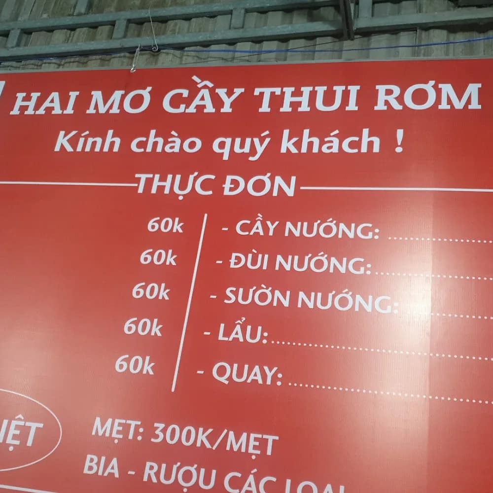 Thực đơn