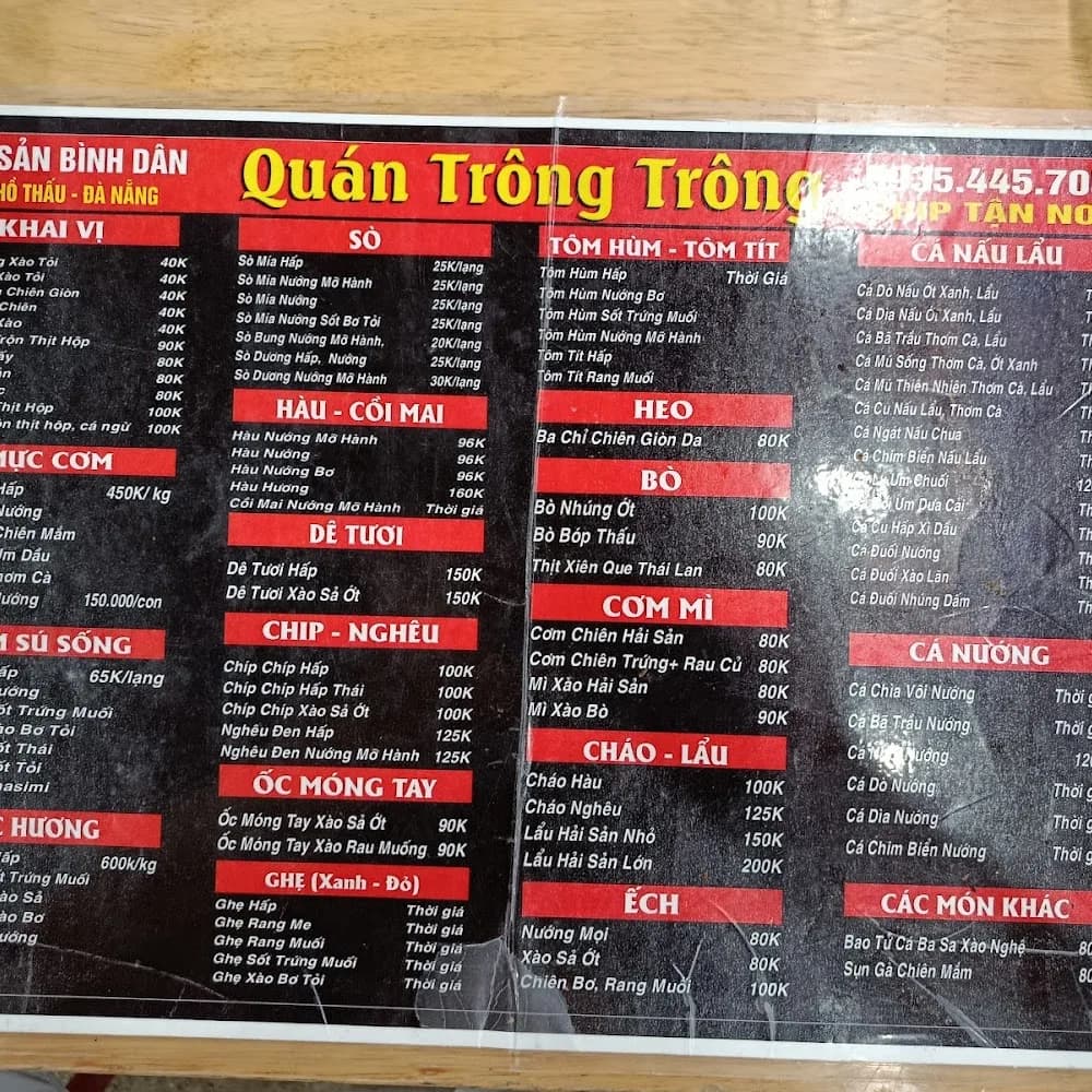 Thực đơn