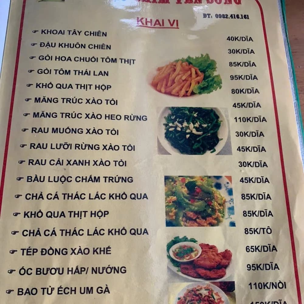 Thực đơn