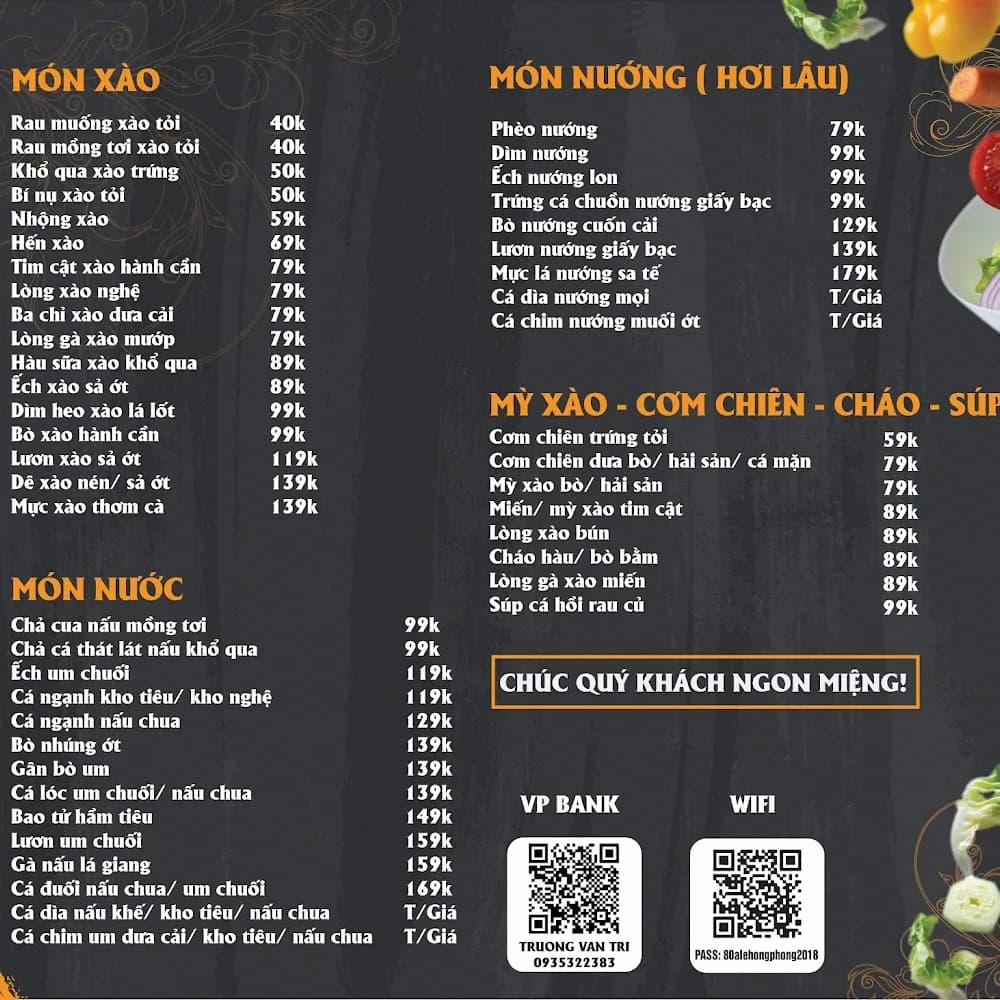 Thực đơn