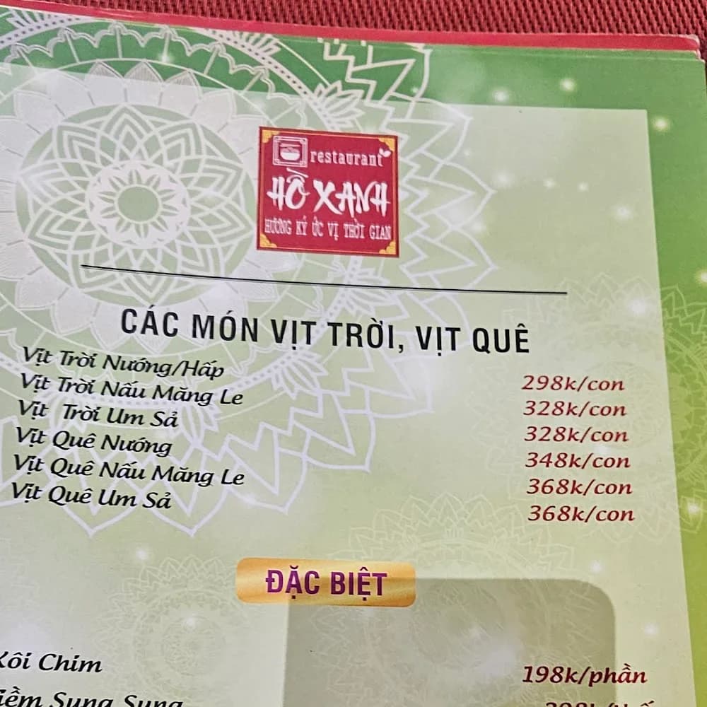 Thực đơn